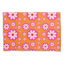 Search for orange floral pillowcases Mid century modern