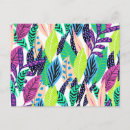 Search for colored leaf postcards Tropical