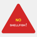 Search for no shellfish stickers Alert