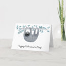 Search for sloth valentines day cards Wildlife