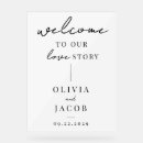 Search for our love story wedding signs Modern