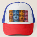 Search for blue pattern hats Girl