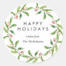 Search for holly leaves stickers Wreath