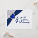 Search for sapphire wedding anniversary invitations 45th