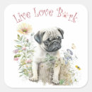 Search for pug puppy stickers Thinking of you
