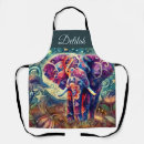 Search for purple elephant aprons Animal