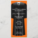 Search for black and orange graduation invitations University