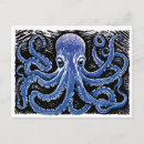 Search for kraken postcards Blue