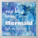 Search for mermaid posters Watercolor