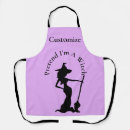 Search for witch on broom aprons Spooky