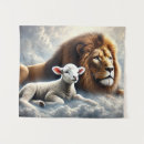 Search for lion and lamb art Religious