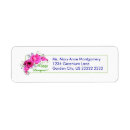 Search for geraniums return address labels Flowers