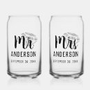 Search for bride and groom beer glasses Mr and mrs