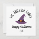 Search for witch hat halloween cards Purple