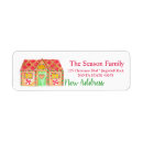 Search for new house return address labels Watercolor