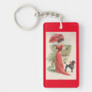 Search for lady in red key rings For her