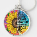Search for purple flower rounded key rings Quote