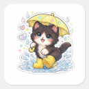 Search for kawaii kitten stickers Black