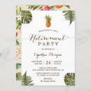 Search for tropical hawaiian retirement invitations Floral
