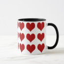 Search for decorative hearts mugs Red