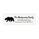 Search for black bear return address labels Woodland