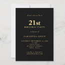 Search for classy 21st birthday invitations Simple