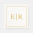 Search for gold and white wedding napkins Formal