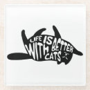 Search for cat lover coasters Typography