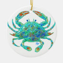 Search for blue crab christmas tree decorations Beach