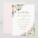 Search for floral save wedding invitations Blush