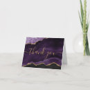 Search for purple and gold thank you cards Chic