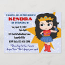 Search for super hero birthday invitations Girls