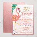 Search for flamingo watercolor invitations Let's flamingle