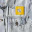 Search for alphabets square badges First birthday