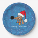 Search for dachshund christmas plates Snow