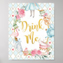 Search for alice in wonderland party signs Mad hatter