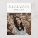 Search for greenery graduation invitations Gold