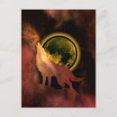 Search for wolf howling moon postcards Wildlife