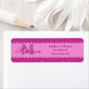 Search for girlie return address labels Glitter