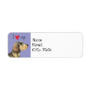 Search for dachshund return address labels Dachsie