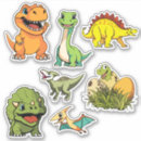 Search for t rex cartoon stickers Jurassic