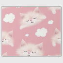 Search for white cat wrapping paper Girl