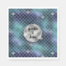 Search for blue and silver napkins Sparkle
