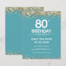 Search for save the date 80th birthday invitations Elegant