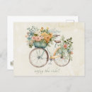 Search for bicycle basket postcards Watercolor