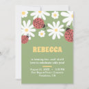 Search for lady bug birthday invitations Floral