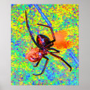 Search for black widow spider art Red