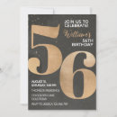 Search for 56th birthday invitations Gold