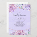 Search for lavender and gold invitations Trendy