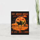 Search for broom halloween cards October